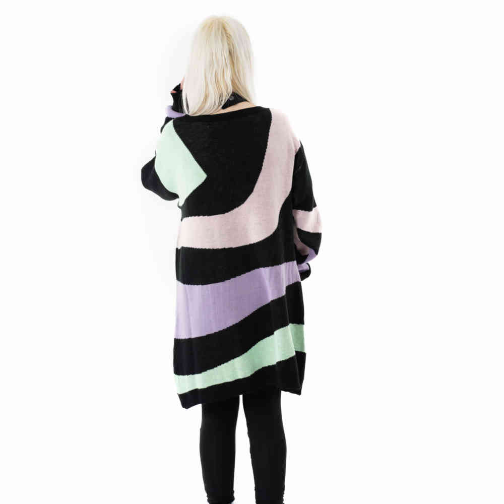 Innocent Lifestyle - Tidal Long cardigan - Black/Multicolours